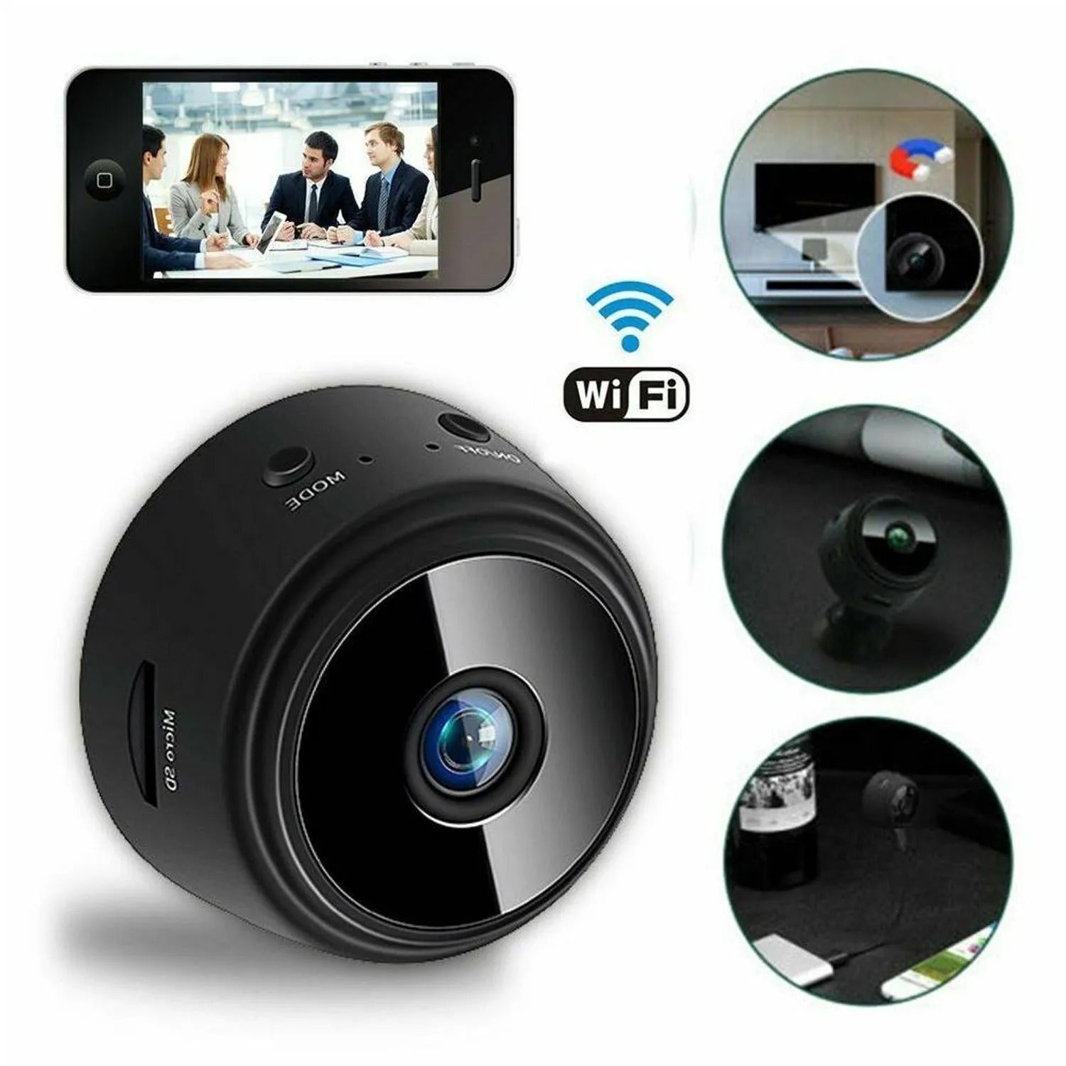 A106 Mini Cámara Espía IP WiFi A9