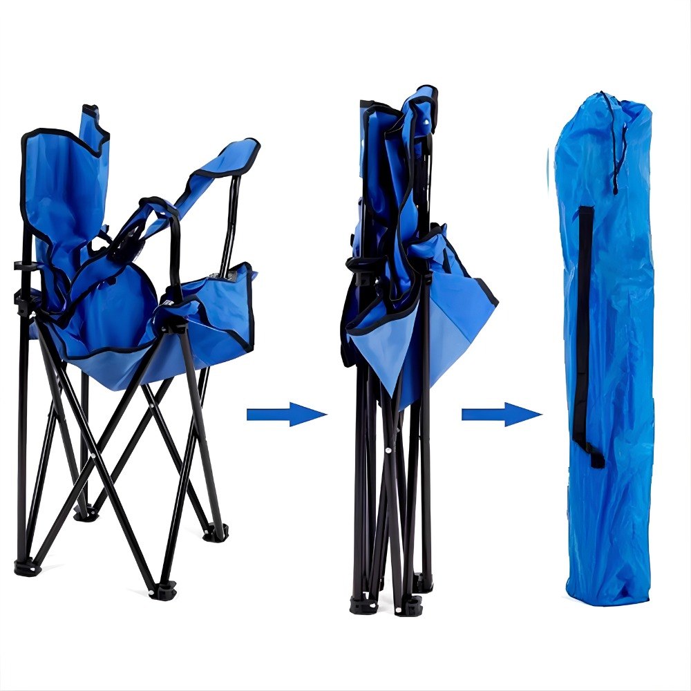 Silla Plegable Con Portavasos Camping
